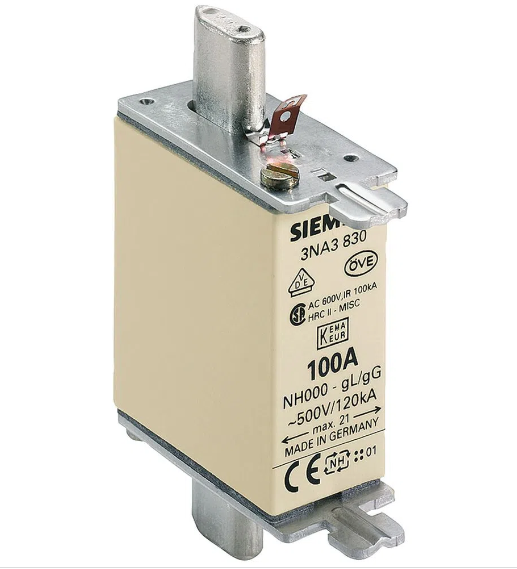 Fusível NH000 63A Retardado 500V